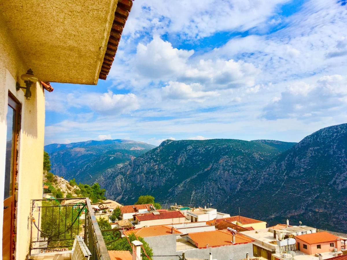 Ferienwohnung Delphi Celebrity V I P The Navel Of The Earth, Center-Delphi-Penthouse Galaxy&Sky Panoramic View, Harmony&Yoga Exterior foto