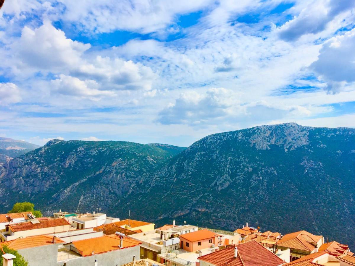 Ferienwohnung Delphi Celebrity V I P The Navel Of The Earth, Center-Delphi-Penthouse Galaxy&Sky Panoramic View, Harmony&Yoga Exterior foto