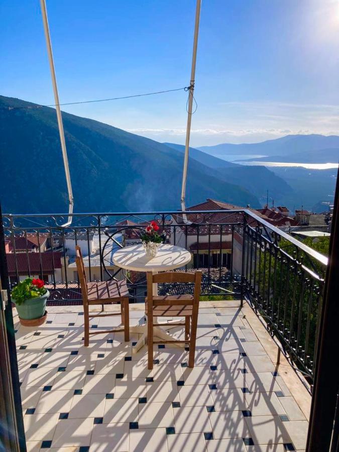 Ferienwohnung Delphi Celebrity V I P The Navel Of The Earth, Center-Delphi-Penthouse Galaxy&Sky Panoramic View, Harmony&Yoga Exterior foto